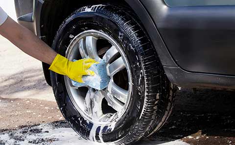 cleaning tires