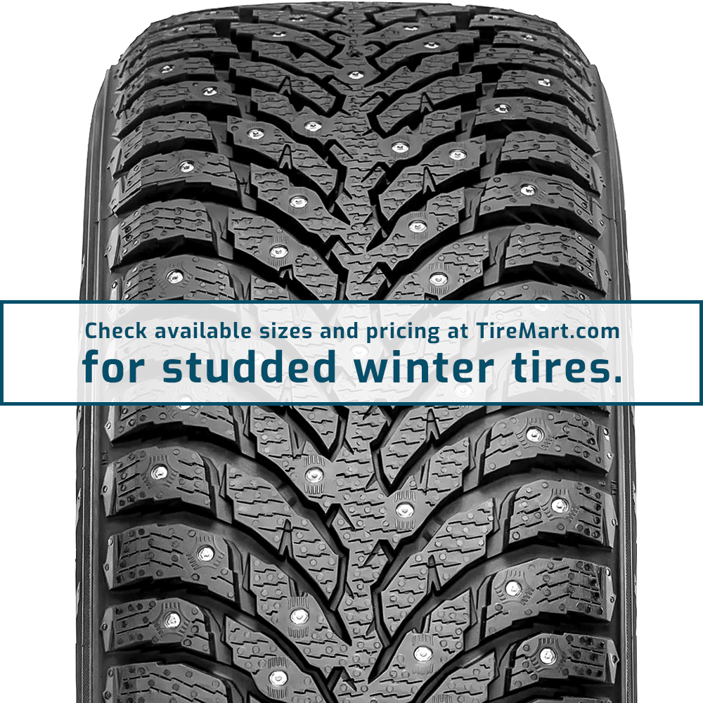 Studded winter tires... Check available sizes  and pricing at TireMart.com