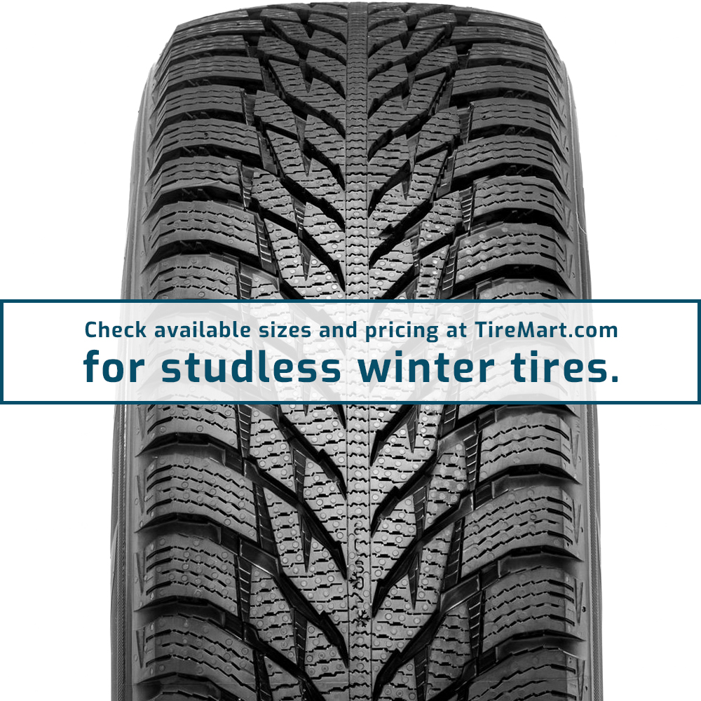 Studless winter tires... Check available sizes  and pricing at TireMart.com