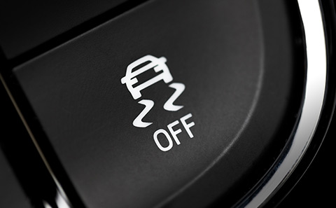 traction control sign on the dashboard