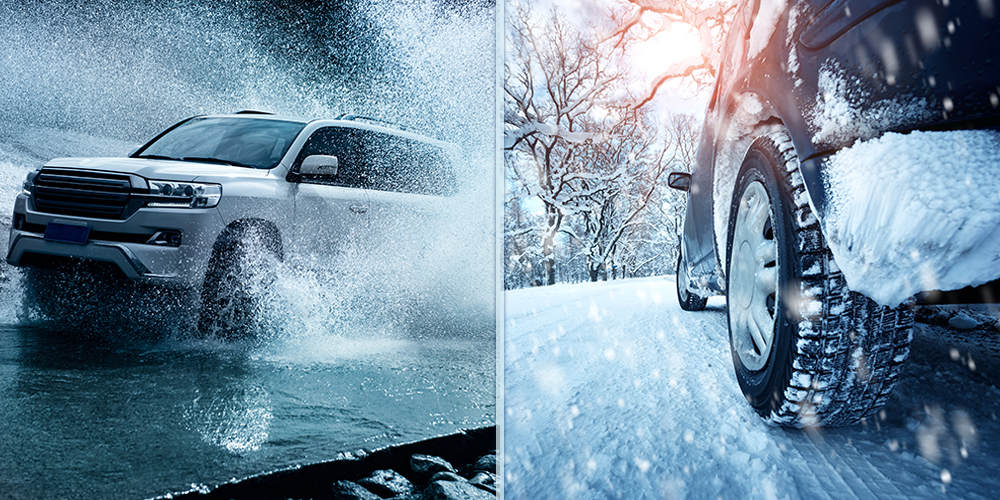 Enhanced wet and winter grip thanks to silica in winter and all season tires