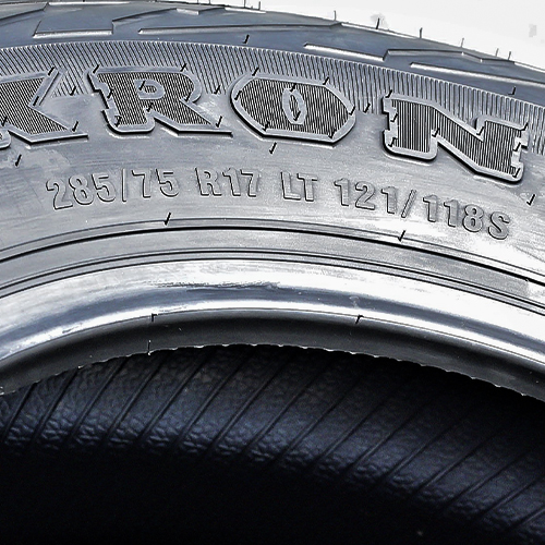 The load and speed rating of a tire shows the load and speed durability. Following will help to prevent excessive wear.