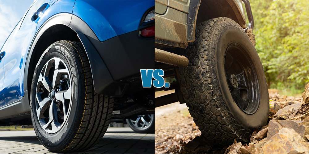 Passenger tire vs light truck tire