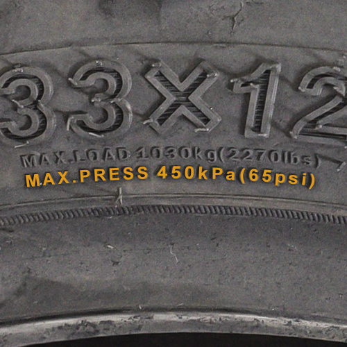 maximum pressure of tires