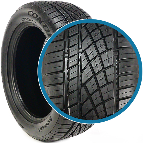 Asymmetric tires pattern